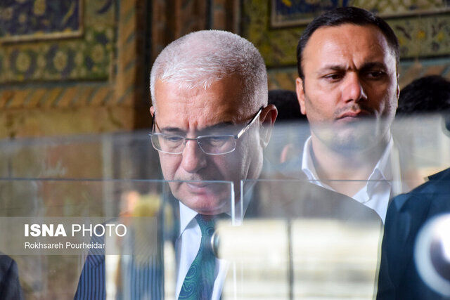 
حضور رئیس پارلمان الجزایر در مراسم تشییع آیت‌الله رئیسی