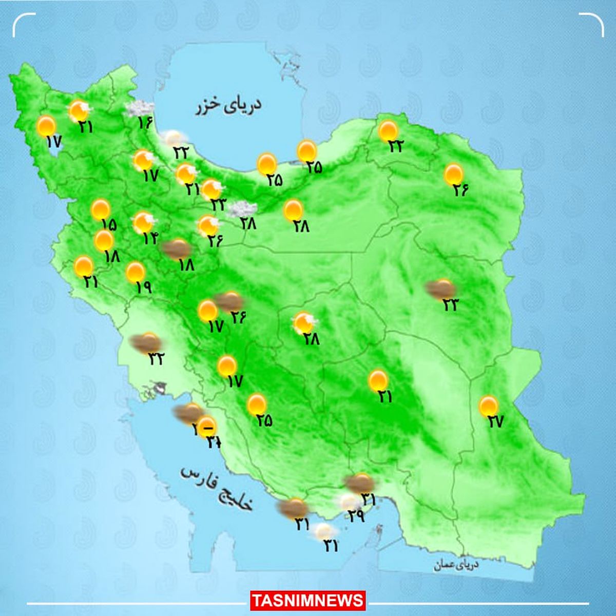 وزش باد شدید در شرق و جنوب شرقی کشور