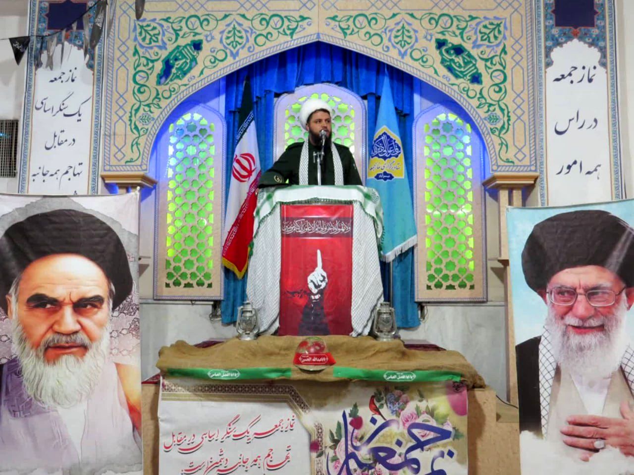 لباس رزم امام جمعه خیرآباد تهران