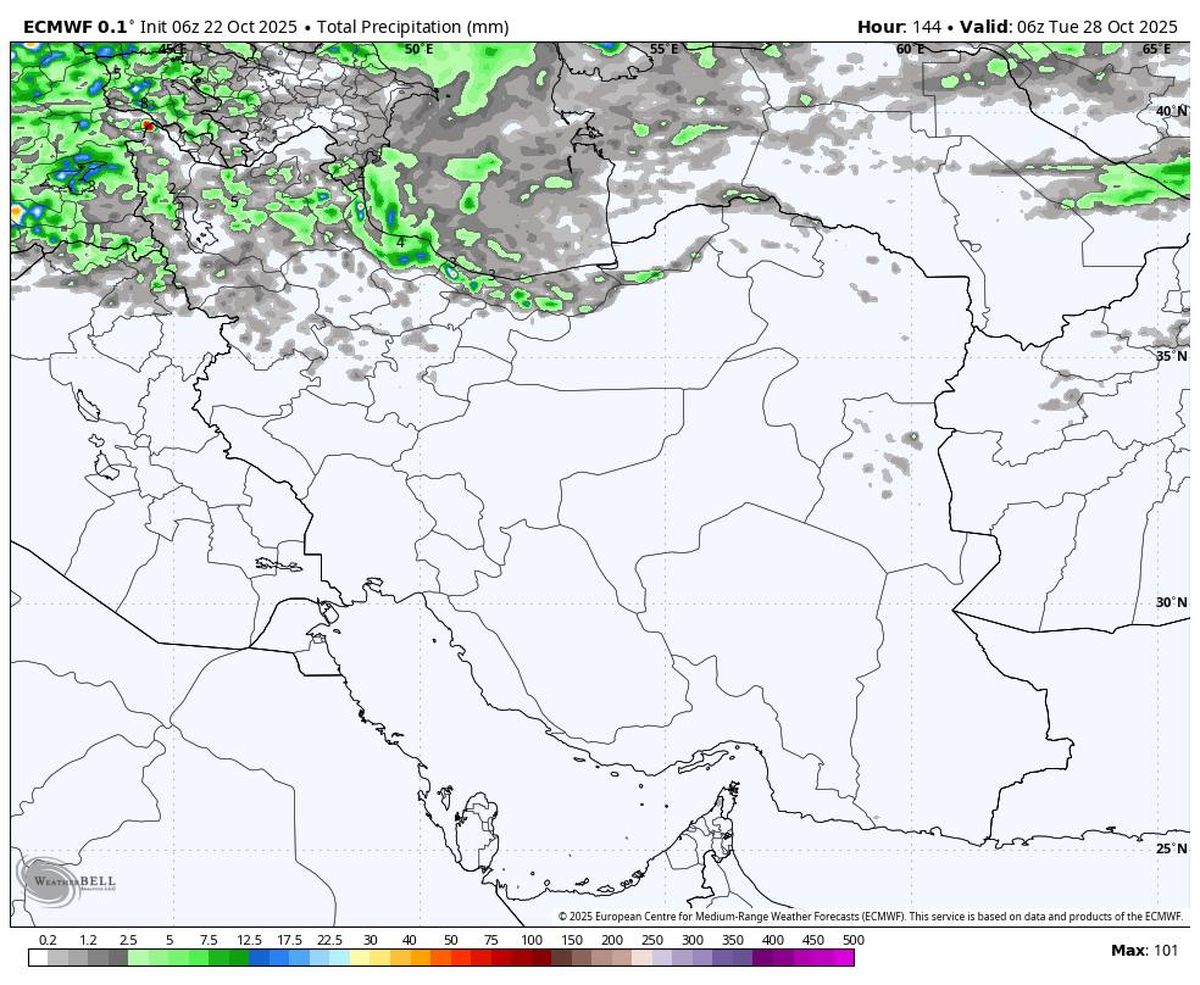 آغاز بارش‌های رگباری در شمال کشور طی روزهای آینده 