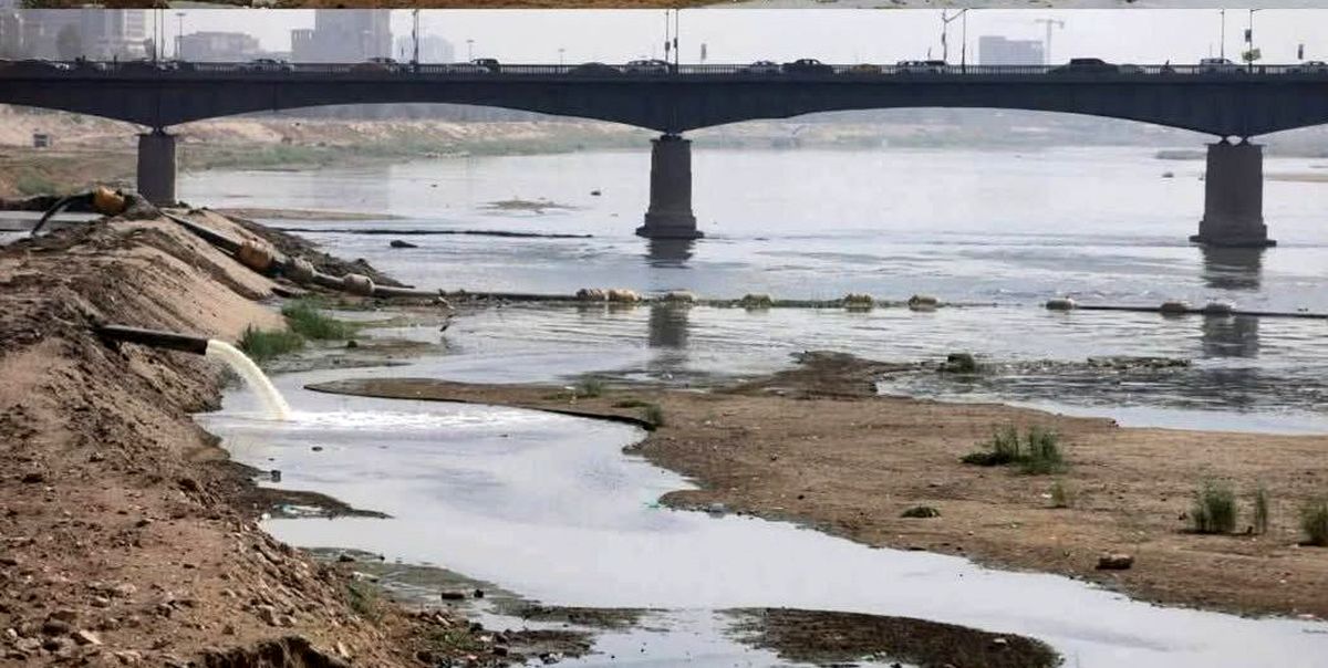 تصویری تکان‌دهنده از خشکسالی در رود دجله عراق