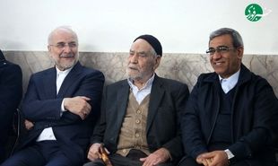 عکسی متفاوت از حضور پدر رئیس مجلس در خانه کشتی