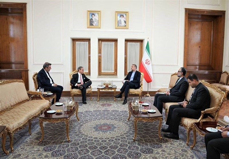 سفرای جدید در تهران استوارنامه خود را تقدیم امیرعبداللهیان کردند