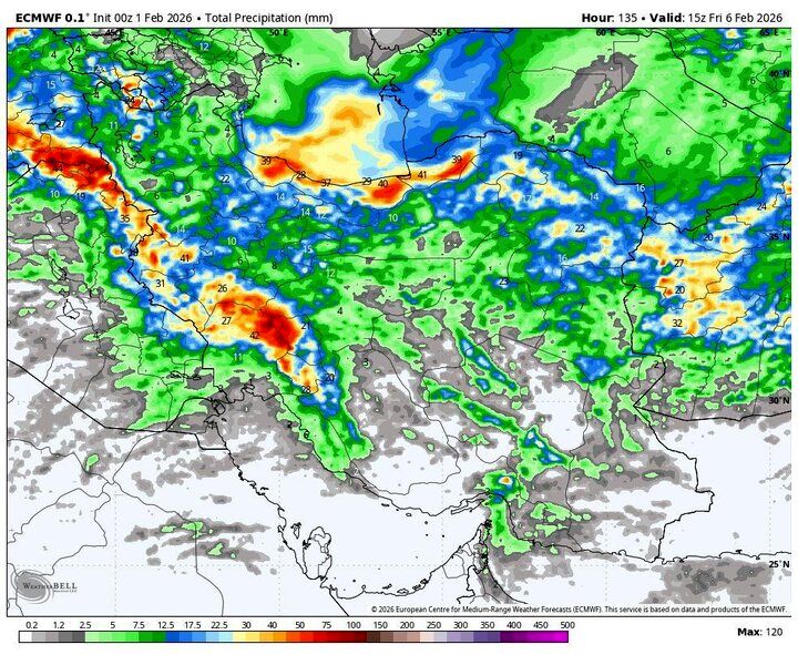 هشدار ورود موج جدید بارش برف و باران شدید 