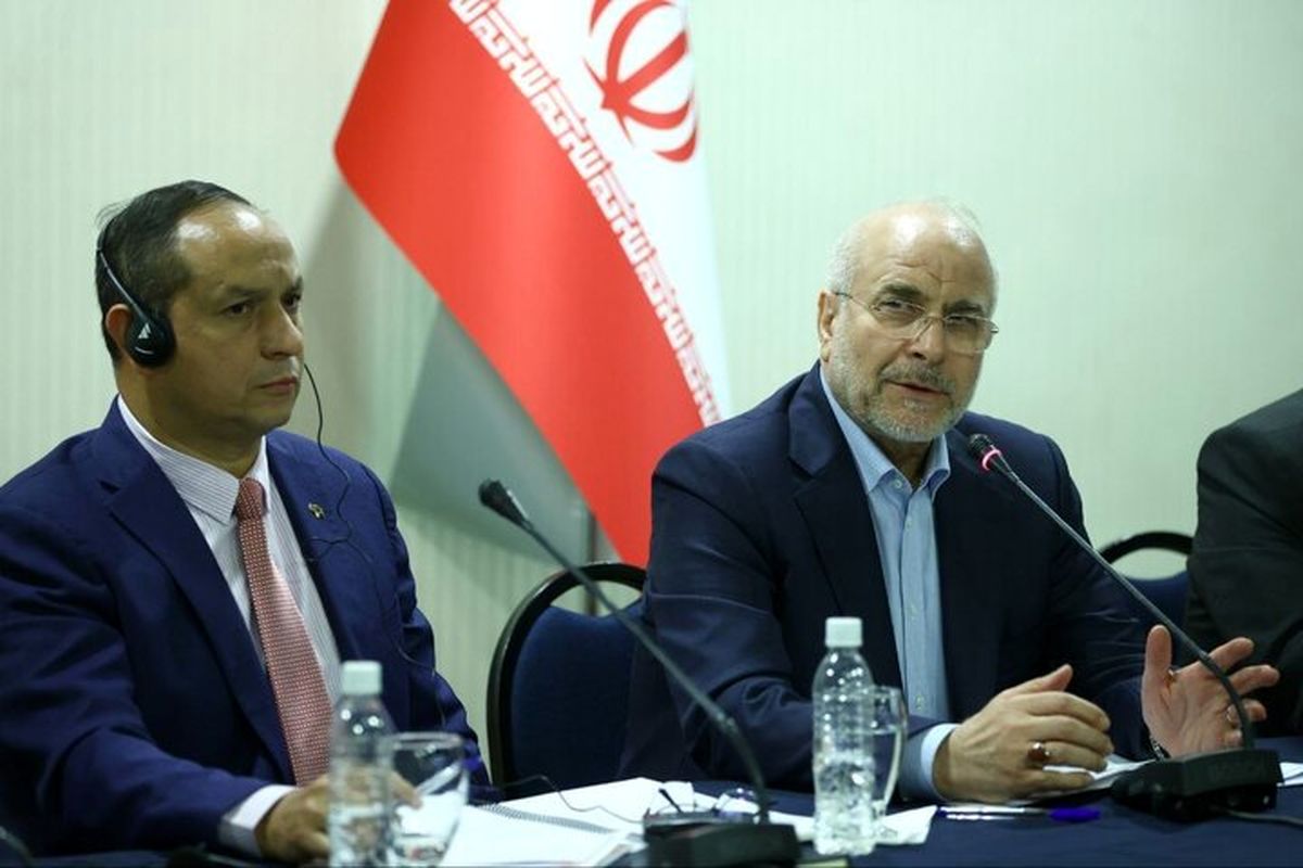 قالیباف: همه باید برای تسهیل تجارت ایران و ونزوئلا کمک کنیم/دیدار جمعی از علمای ادیان، نخبگان علمی ونزوئلا با قالیباف/رئیس مجلس در جمع دانشجویان ونزوئلا: آموختهایم که اقتدار واقعی، از دل مردم برمیخیزد، نه از بیرون مرزها