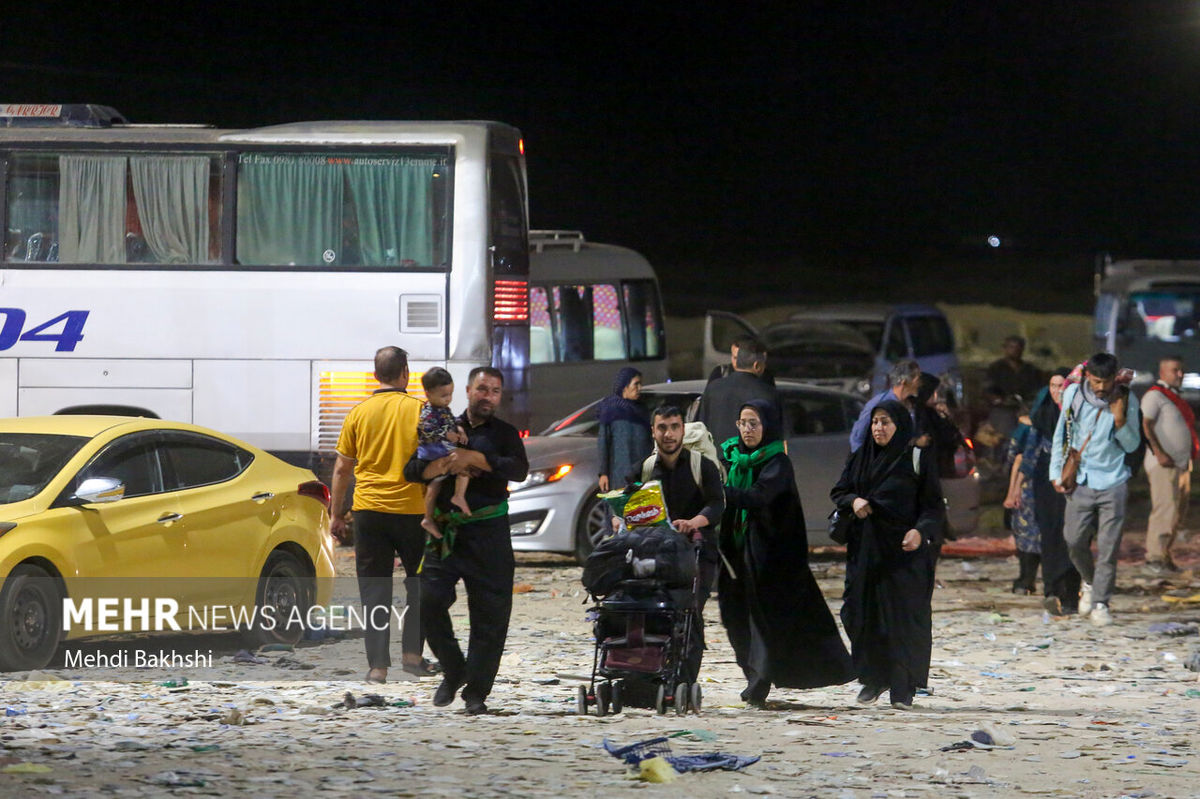 تصاویر هوایی از پارکینگ‌های مرز مهران