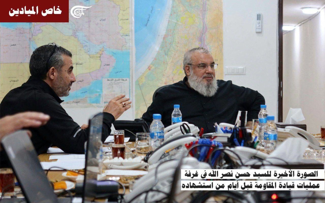  آخرین تصویر شهید سید حسن نصرالله 