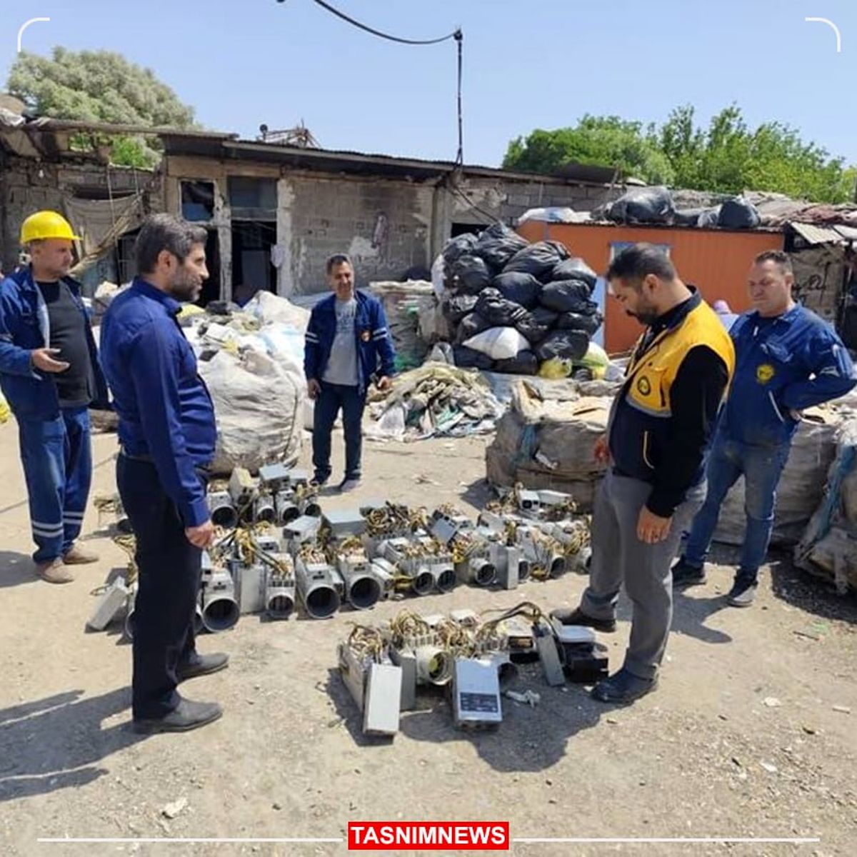 کشف ۳۷ ماینر غیرمجاز در یک مرکز تفکیک زباله کهریزک