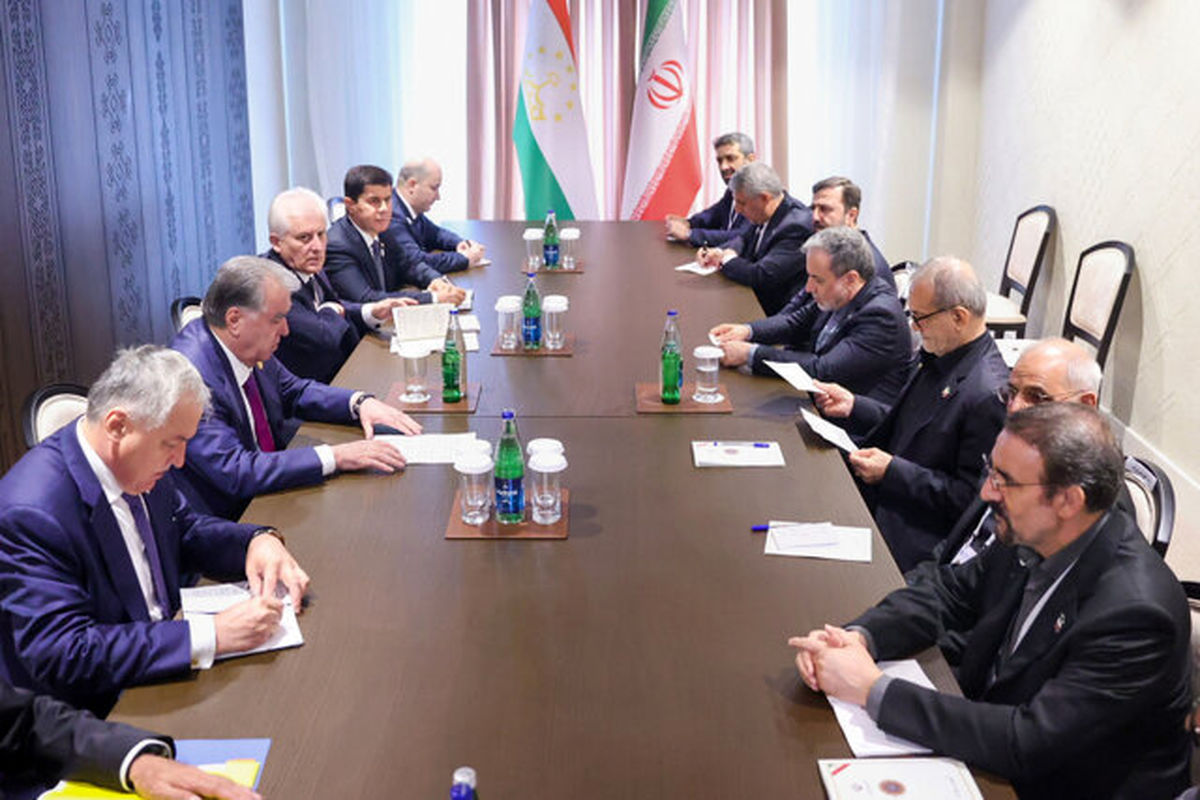 دیدار روسای جمهور ایران و تاجیکستان