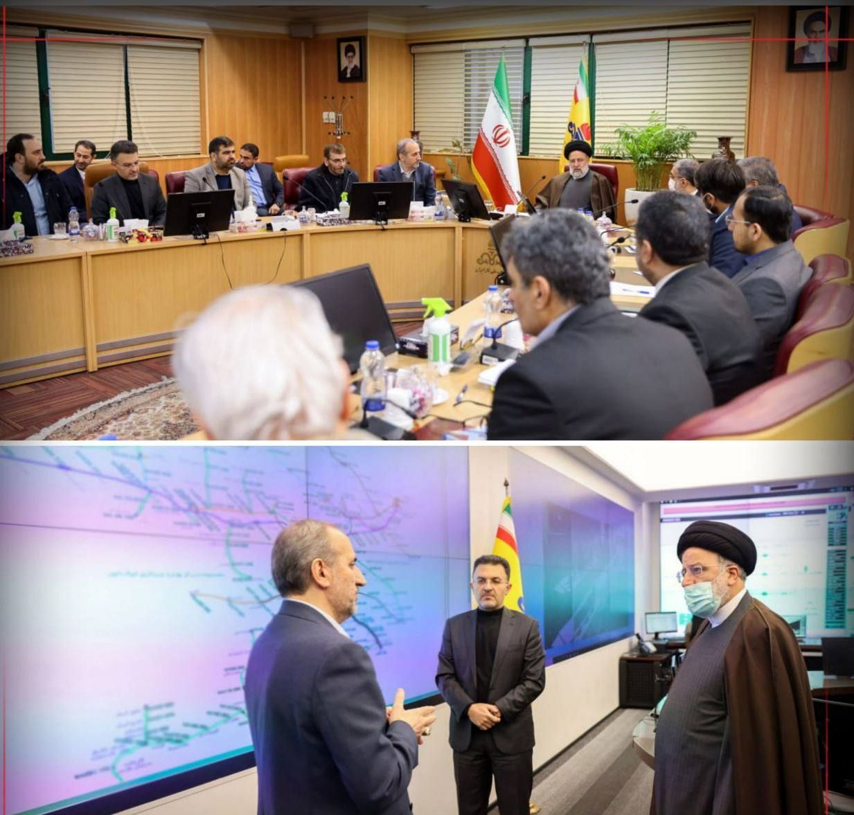 حضور سرزده رئیسی در مرکز کنترل شرکت ملی گاز