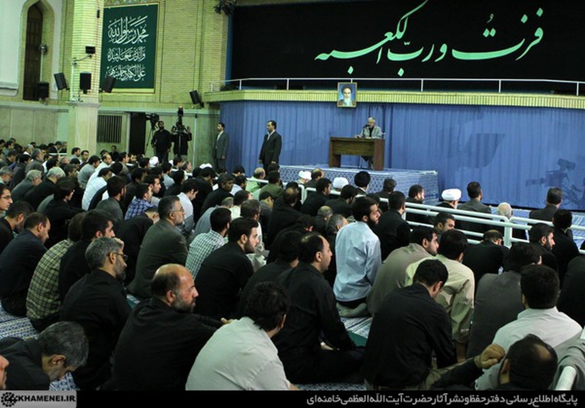 تصاویر/سوگواری در حضور رهبر انقلاب