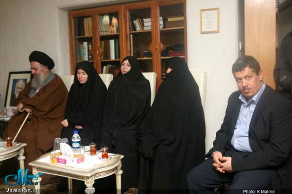 عکس/ مهدی‌هاشمی درمنزل مرحوم‌حبیبی