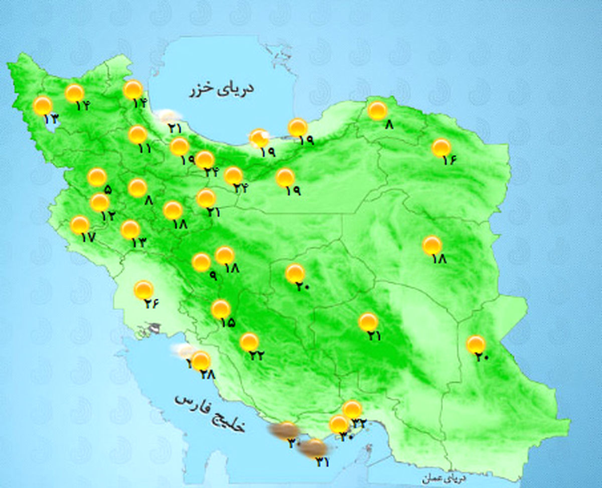 خُنکترین استان کشور کجاست؟ +جدول