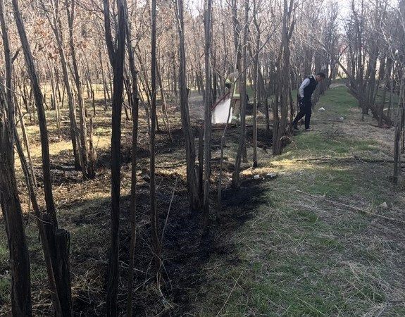 آتش‌سوزی در مجموعه ورزشی آزادی +تصاویر