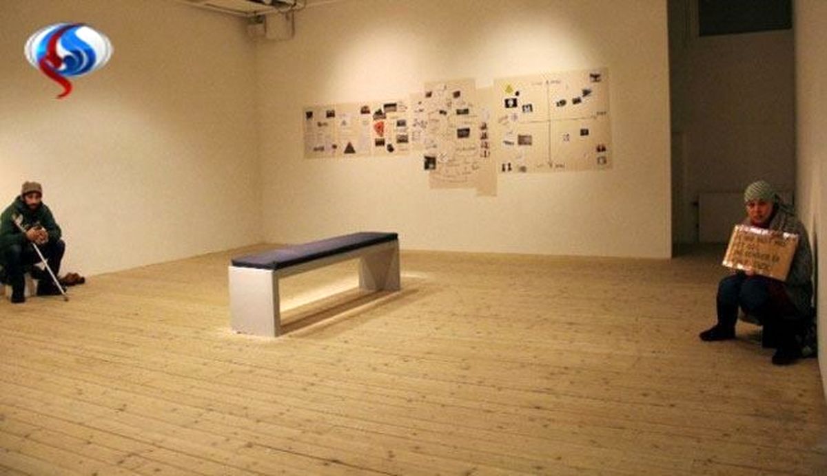 جنجال تابلوهای انسانی در سوئد/عکس