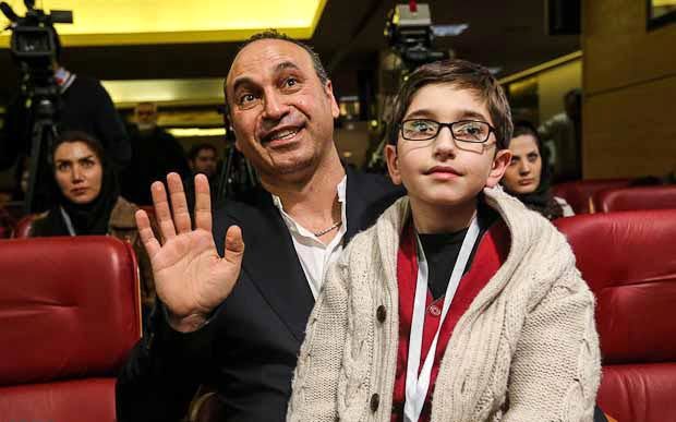 عکس/ حمید فرخ نژاد و پسرش