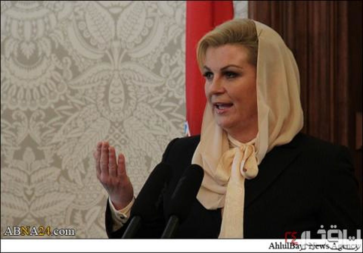 حجاب رئیس جمهور کرواسی +عکس