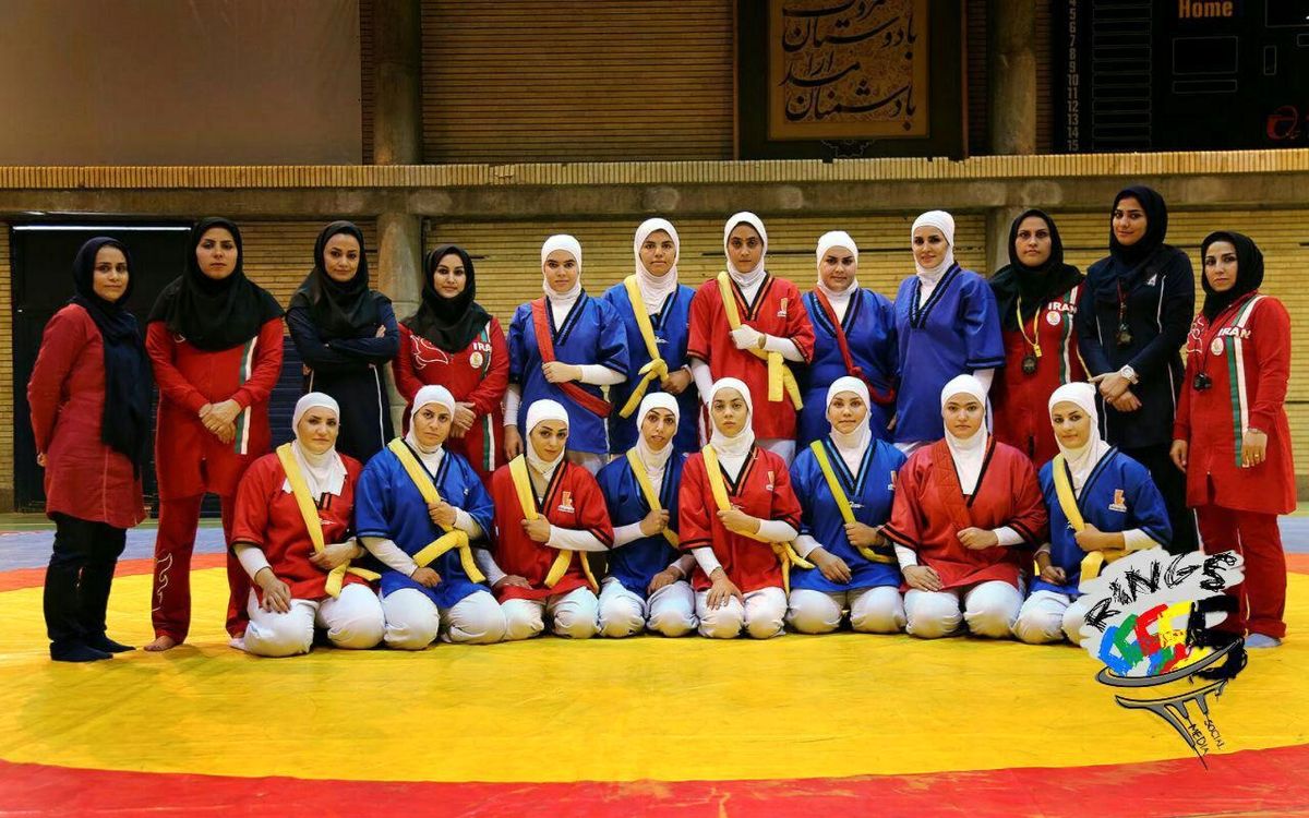 عکسی از دختران کشتی گیر ایران