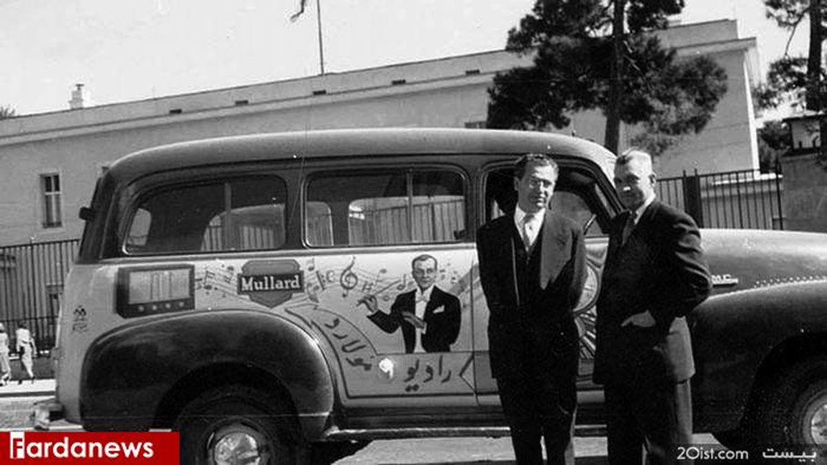 قدیمی ترین عکس از تبلیغات روی بدنه خودرو در ایران