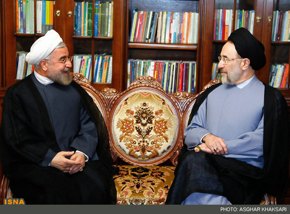 عکس/ دیدار خاتمی با حسن روحانی