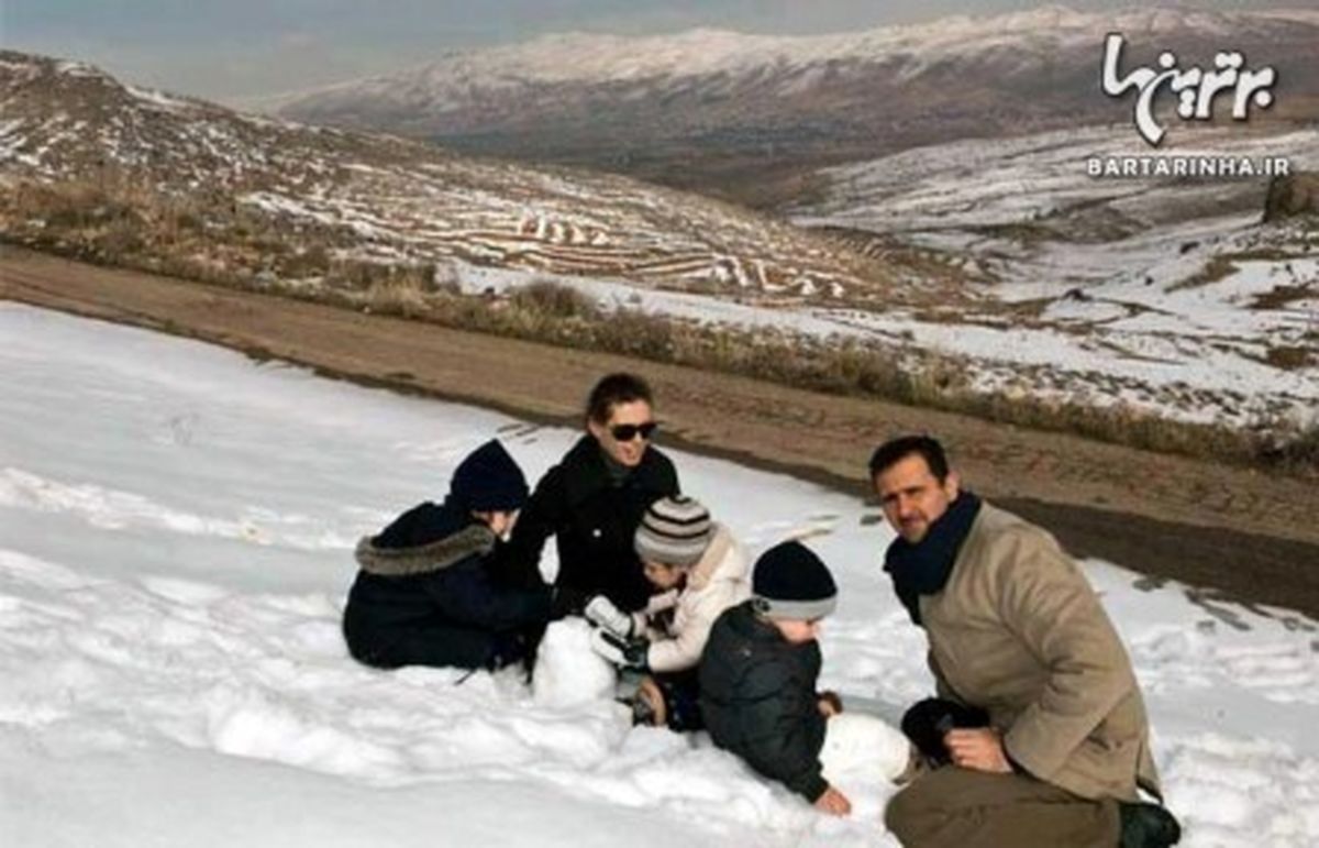 عکس/بشار اسد درکنار خانواده اش