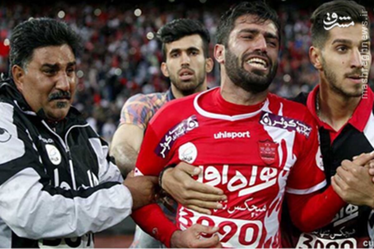 عکس: اشک‌های یک پرسپولیسی پس از برد در دربی