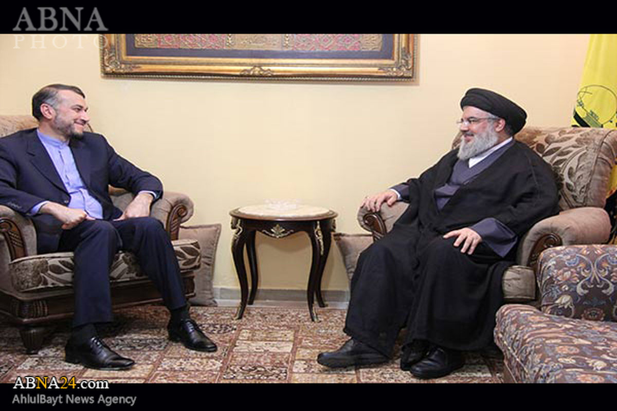 دیدار امیرعبداللهیان با سید حسن نصرالله + عکس