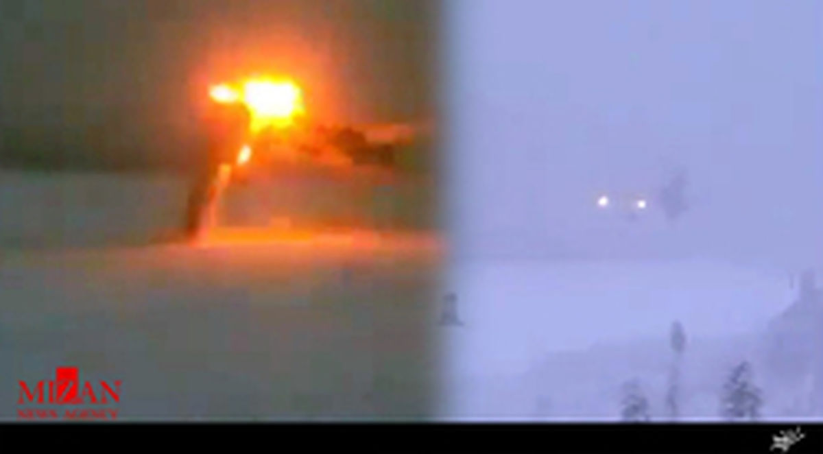 لحظه سقوط و نصف شدن یک بمب‌افکن روسیه +عکس