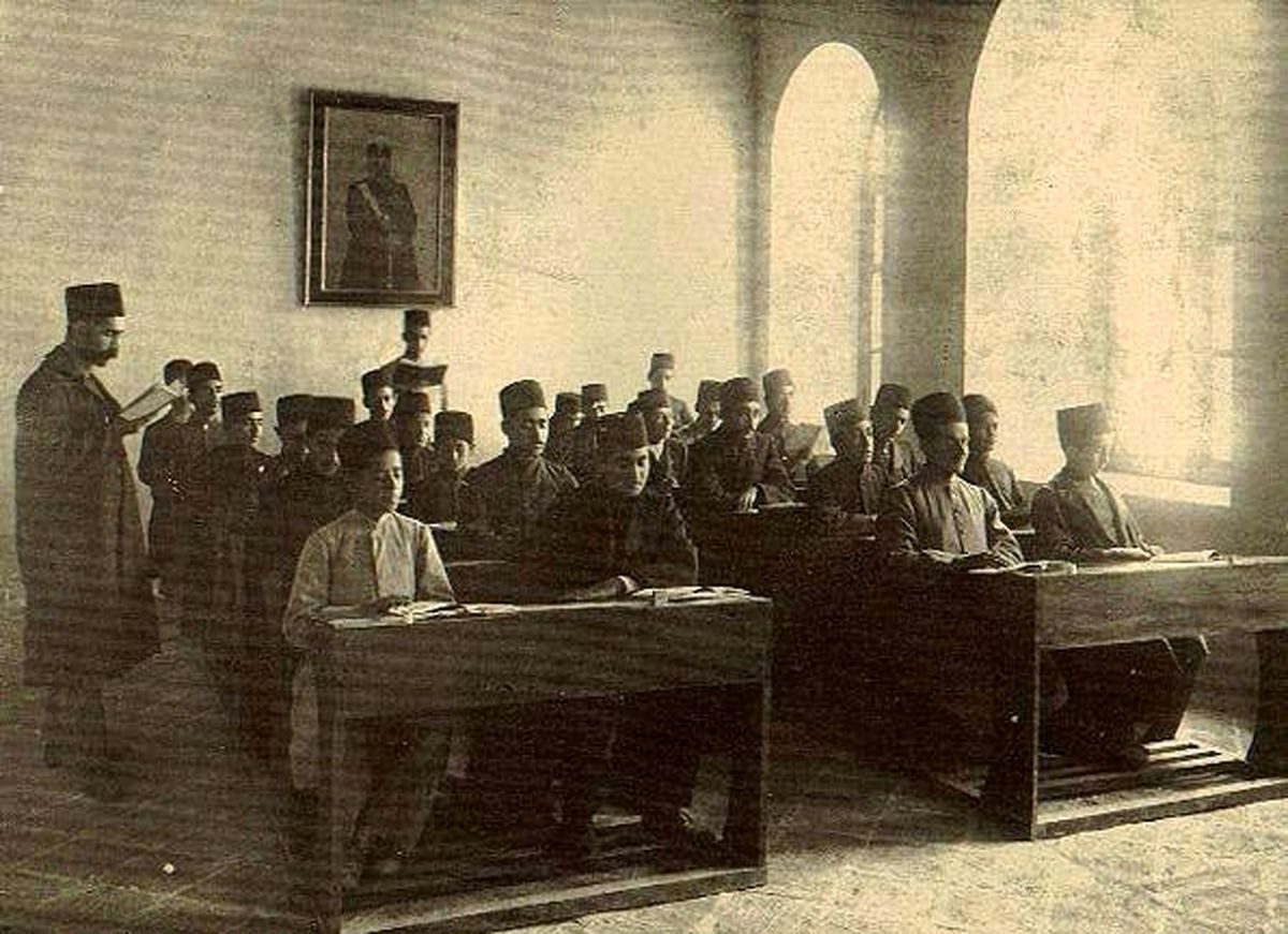 عکس/ یک کلاس درس در دارالفنون