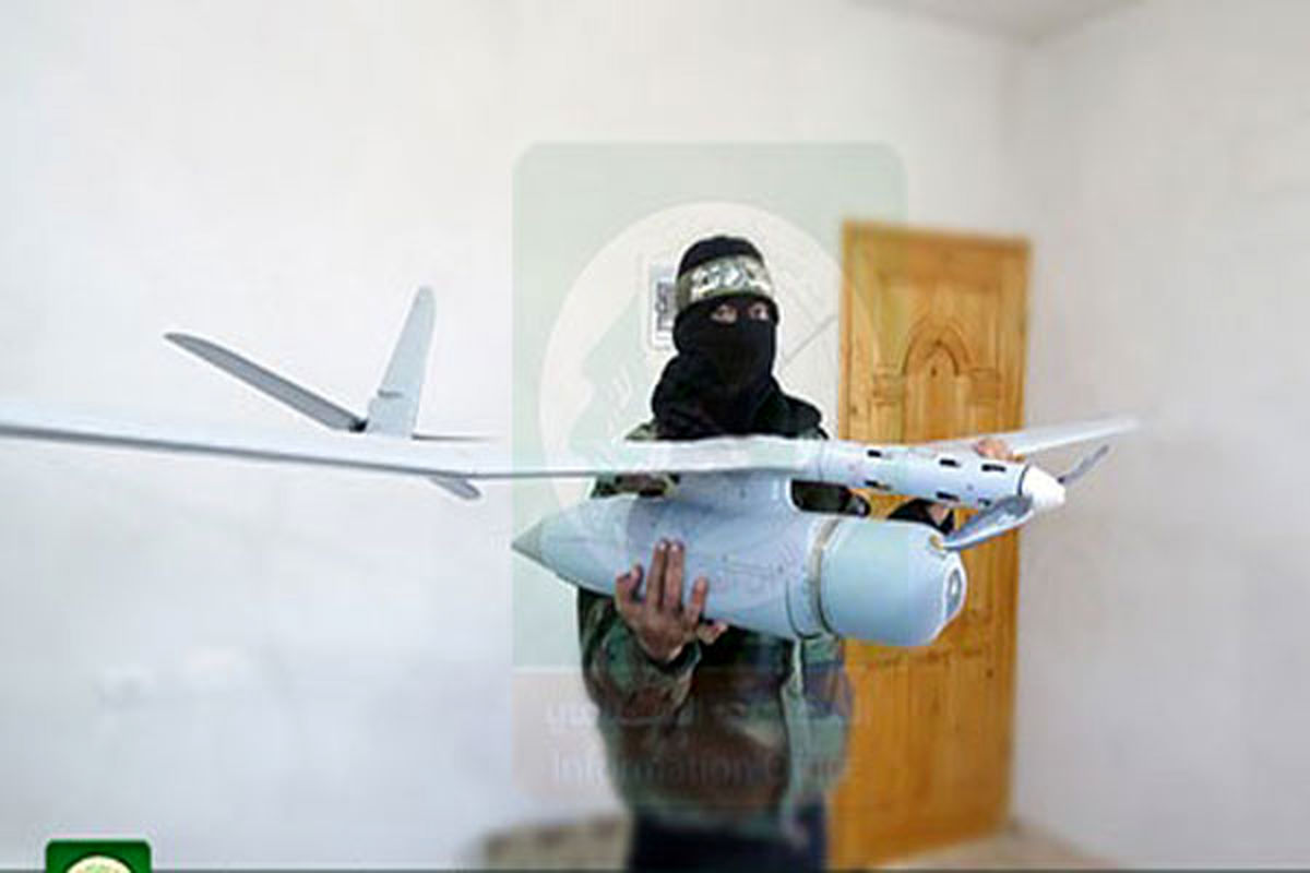 پهپاد اسرائیلی ساقط شده در غزه/تصاویر