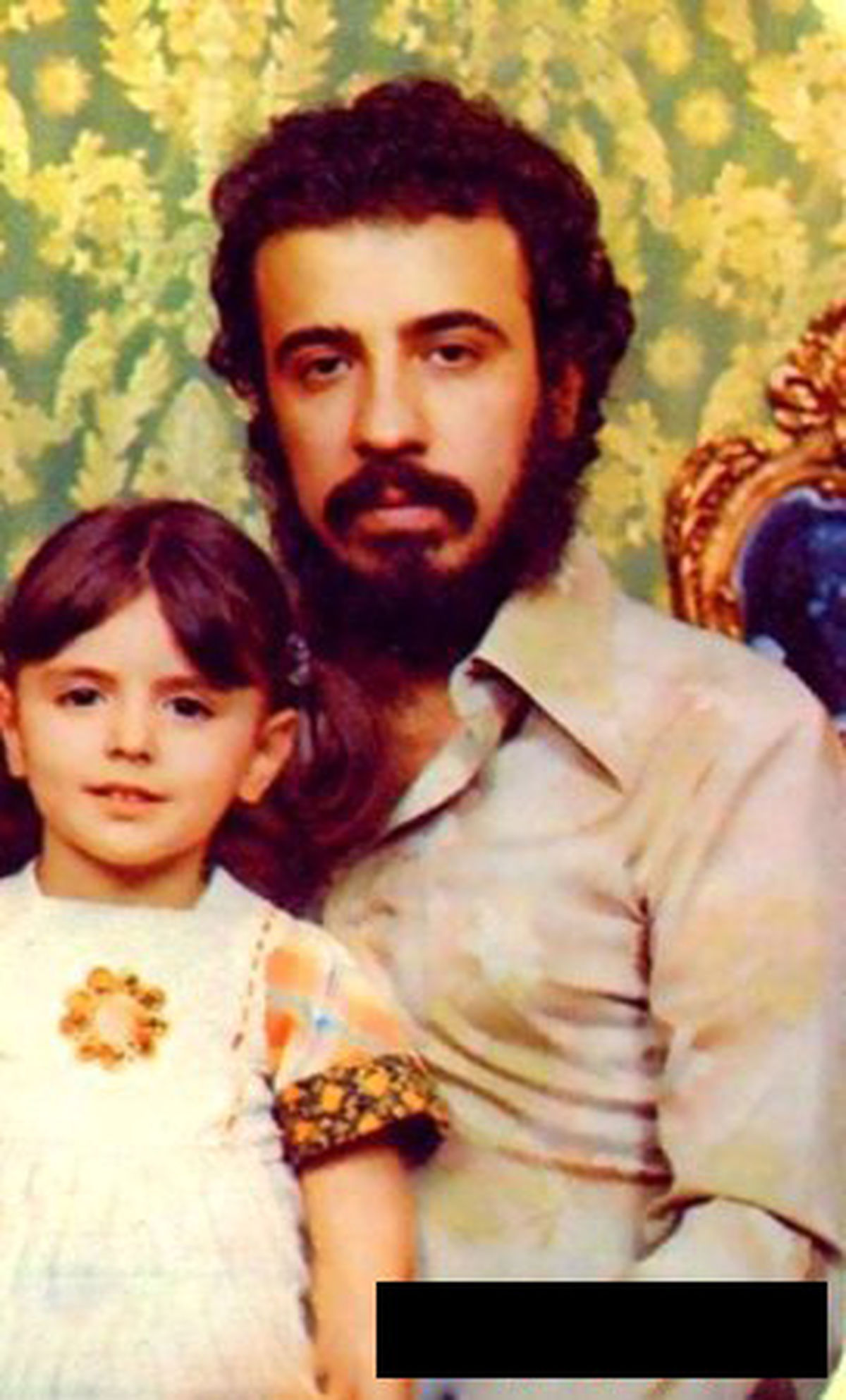 عکس/ کودکی لیلا حاتمی در کنار پدرش