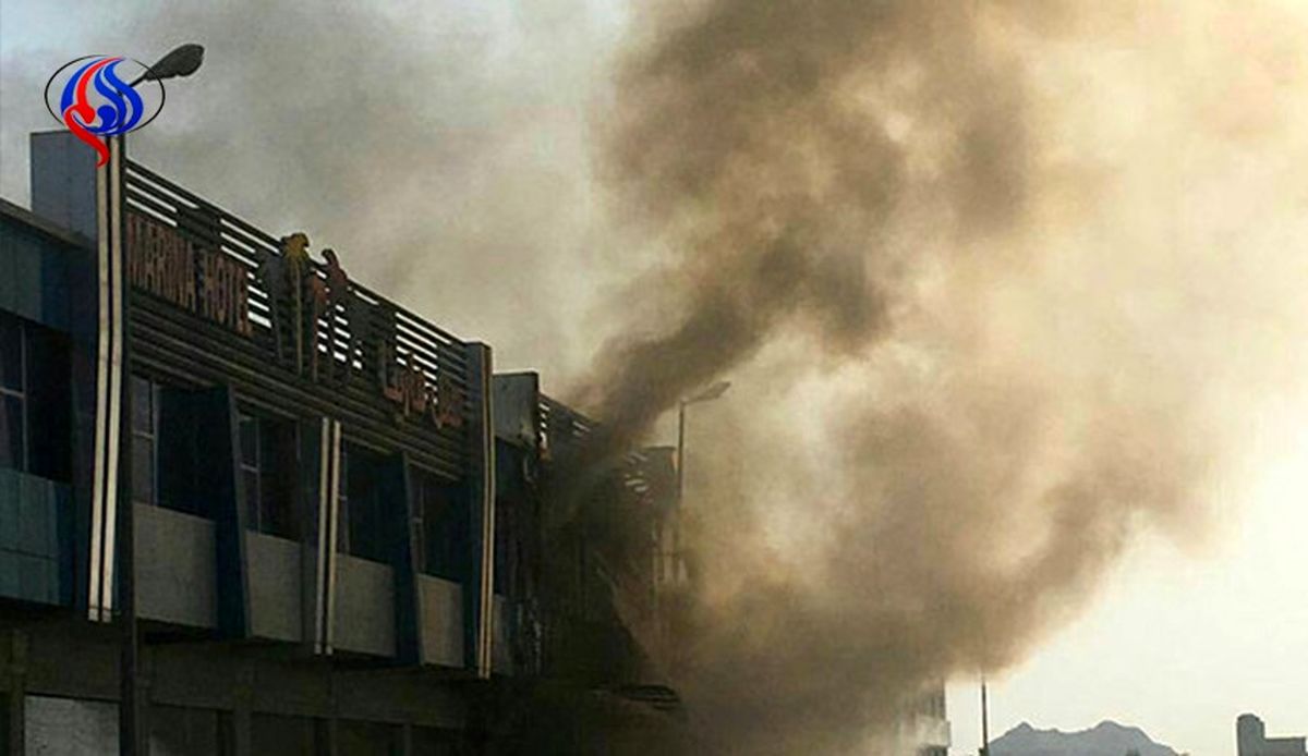 هتل مارینای قشم آتش گرفت +عکس