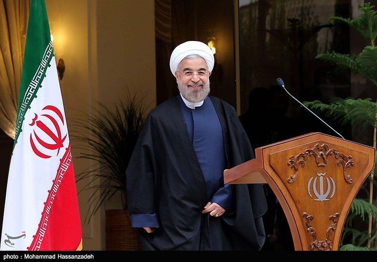 نشست خبری روحانی پس از مذاکرات ژنو