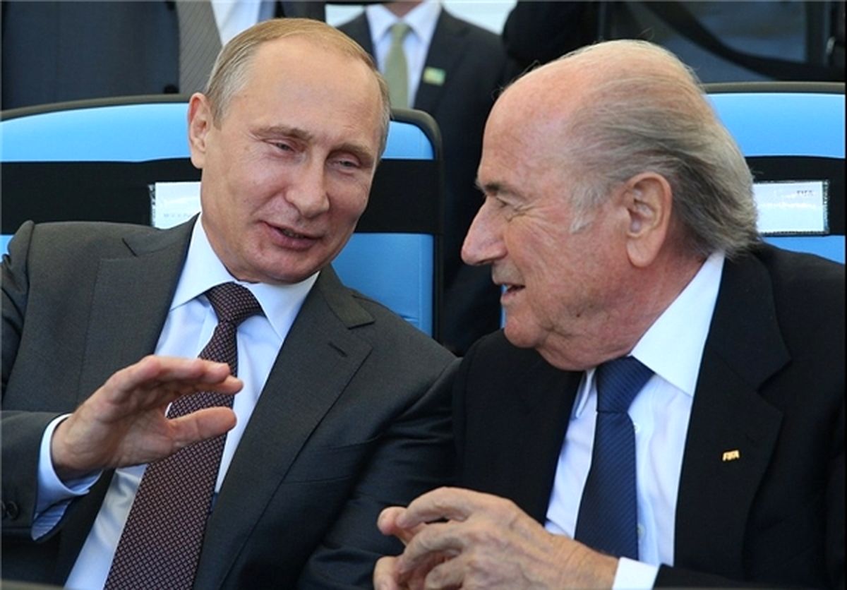 پوتین در فینال جام جهانی/عکس