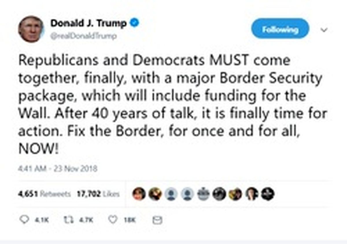 درخواست ترامپ از جمهوری خواهان و دموکراتها +عکس