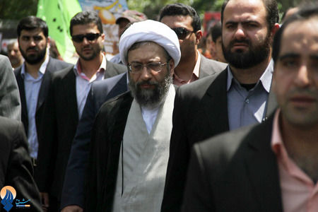 عکس/ لاریجانی در راهپیمایی روز قدس