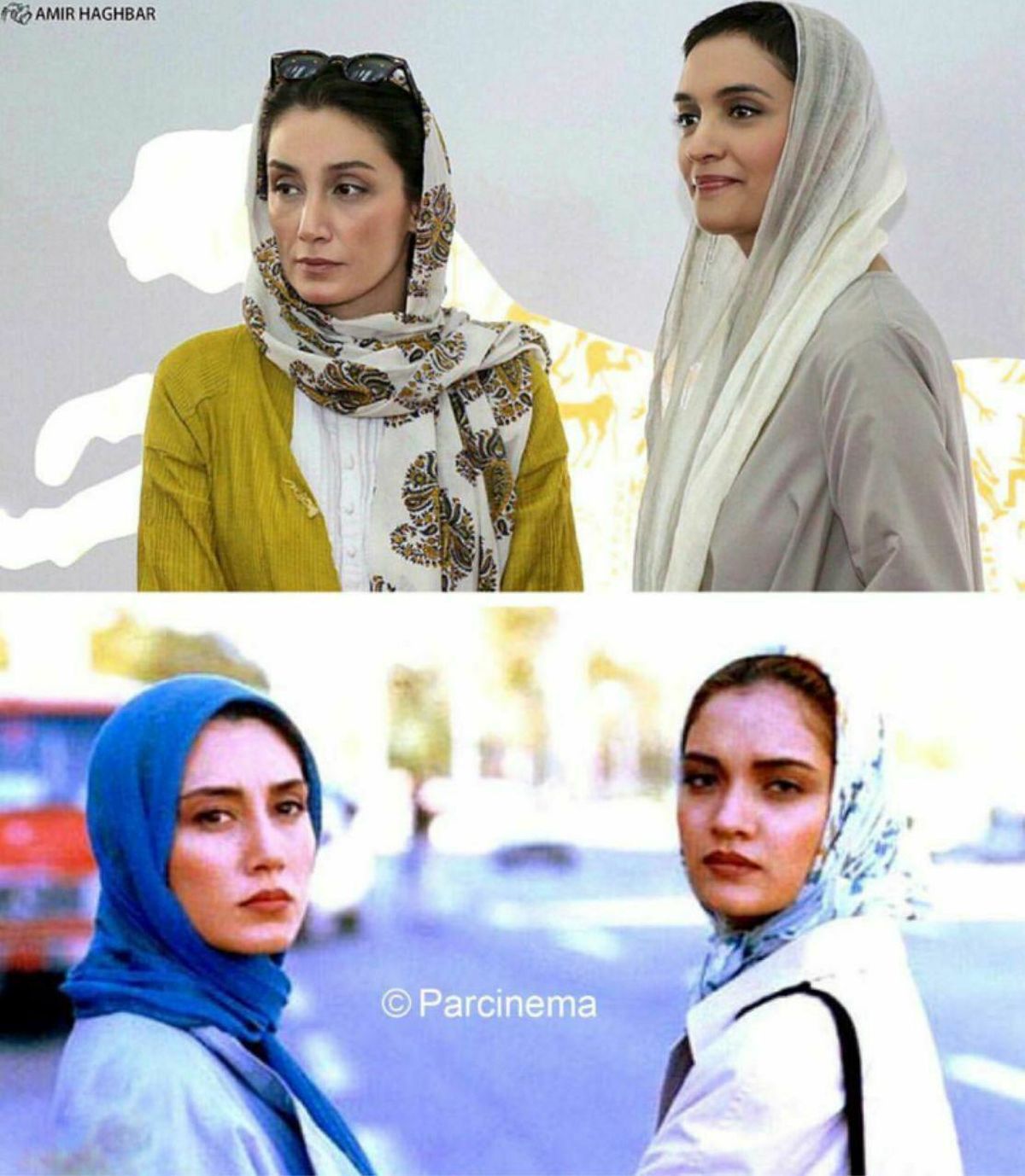 عکسی از هدیه تهرانی و میترا حجار به فاصله‌ ۲۰ سال