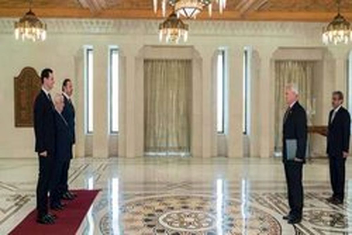 اسد استوار نامه سفیر پاکستان در سوریه را دریافت کرد