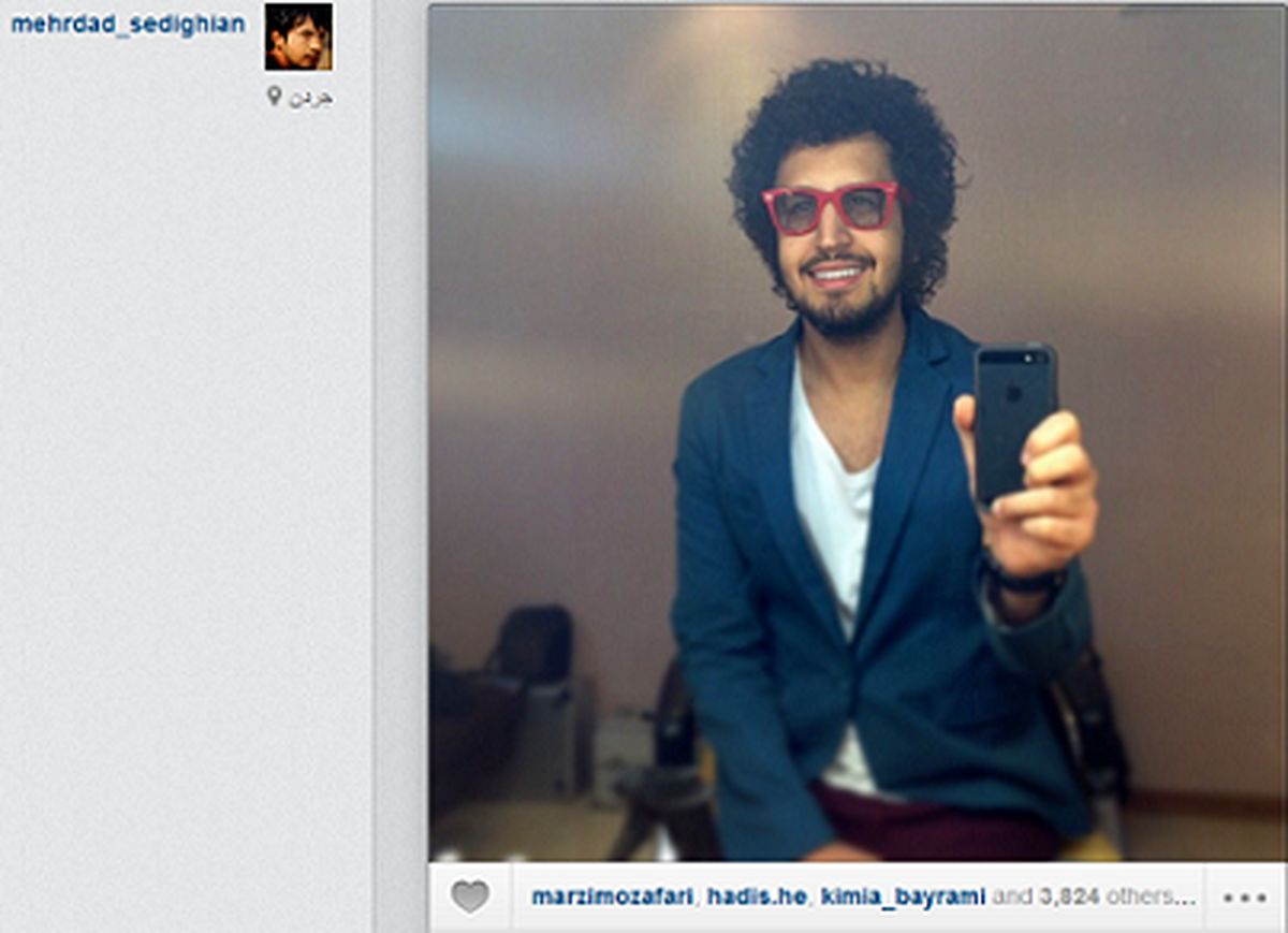 تیپ متفاوت بازیگر سریال مدینه/عکس