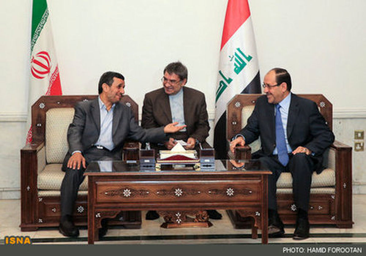 عكس/ دیدار احمدی‌نژاد با نوری المالكی