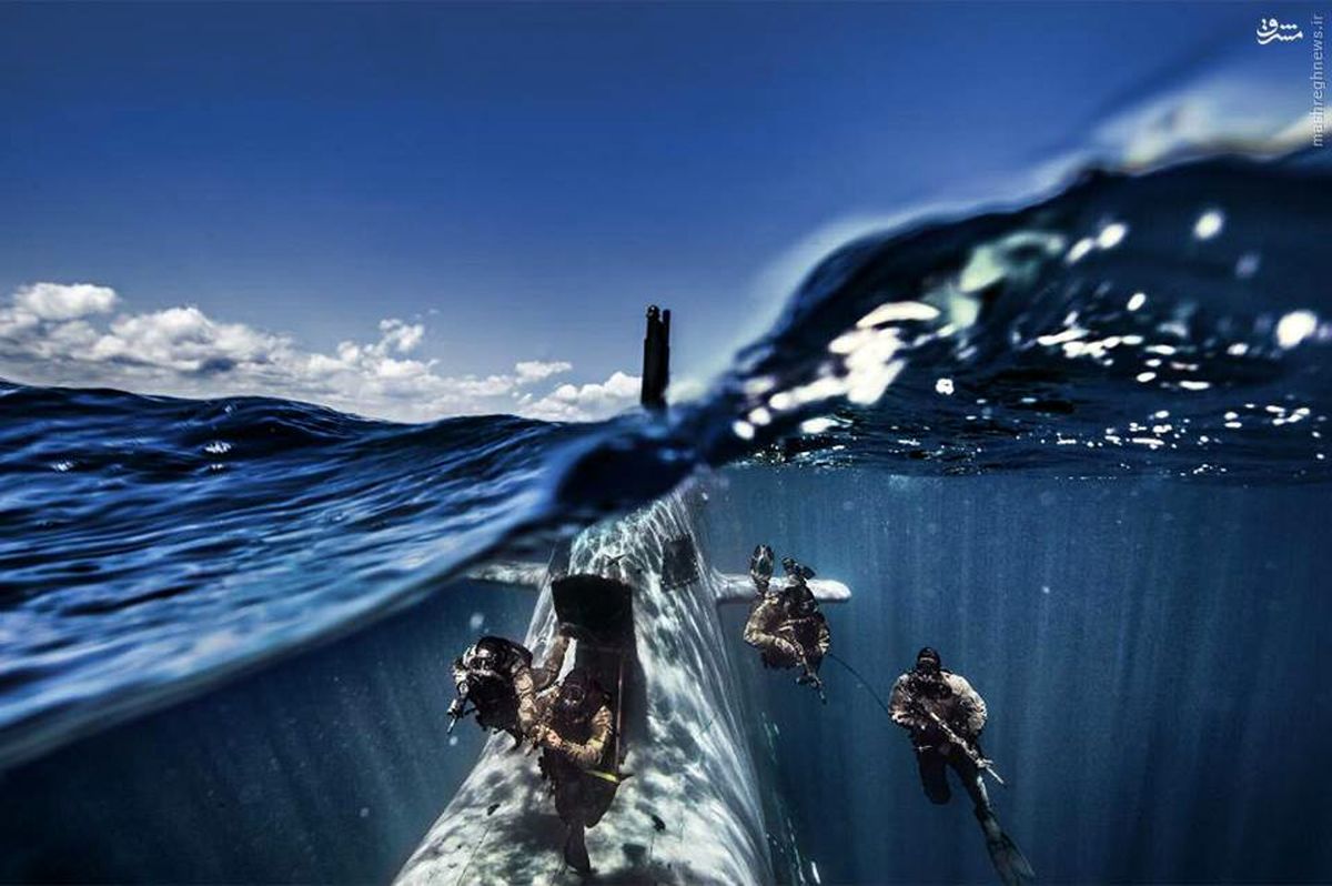 نمای متفاوت از عملیات تکاوران/عکس