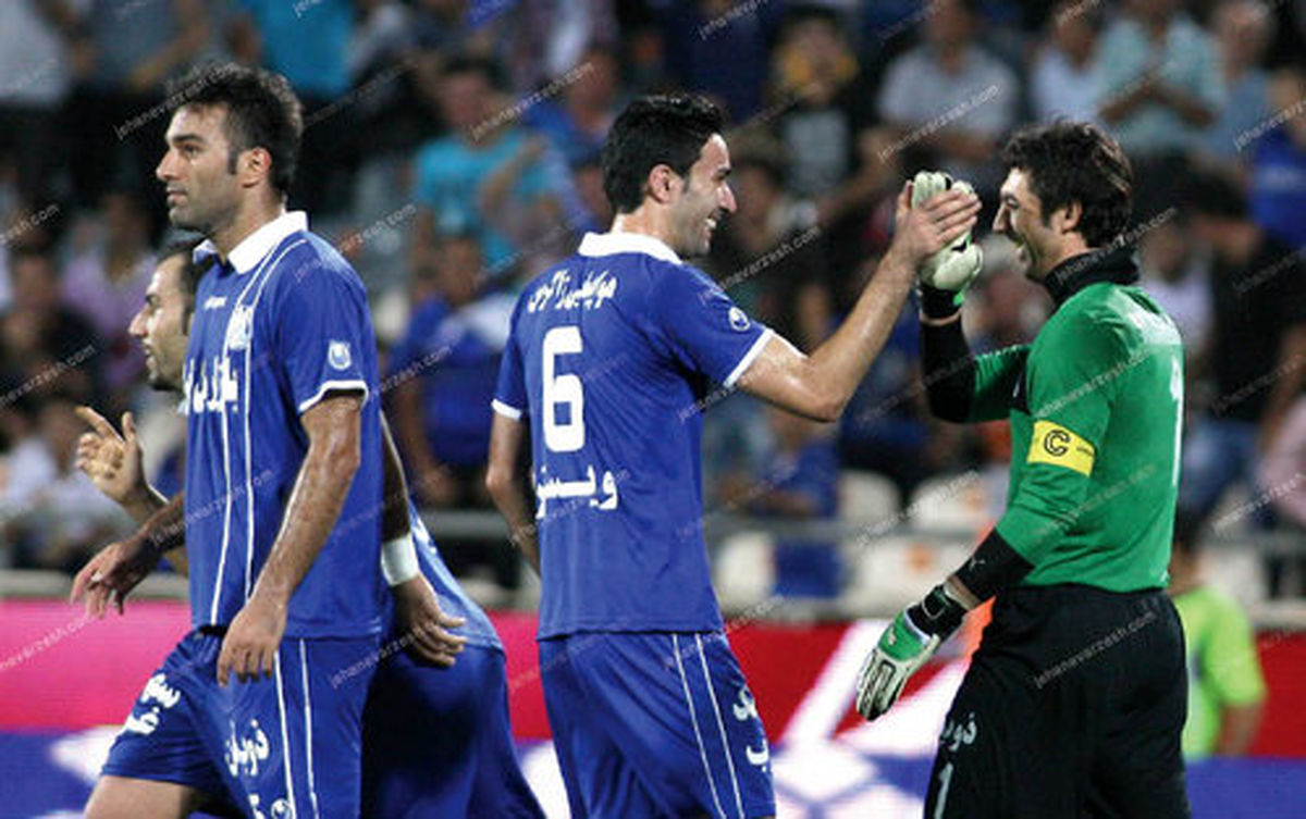 آشتی نکونام و رحمتی بعد از پنالتی/عکس