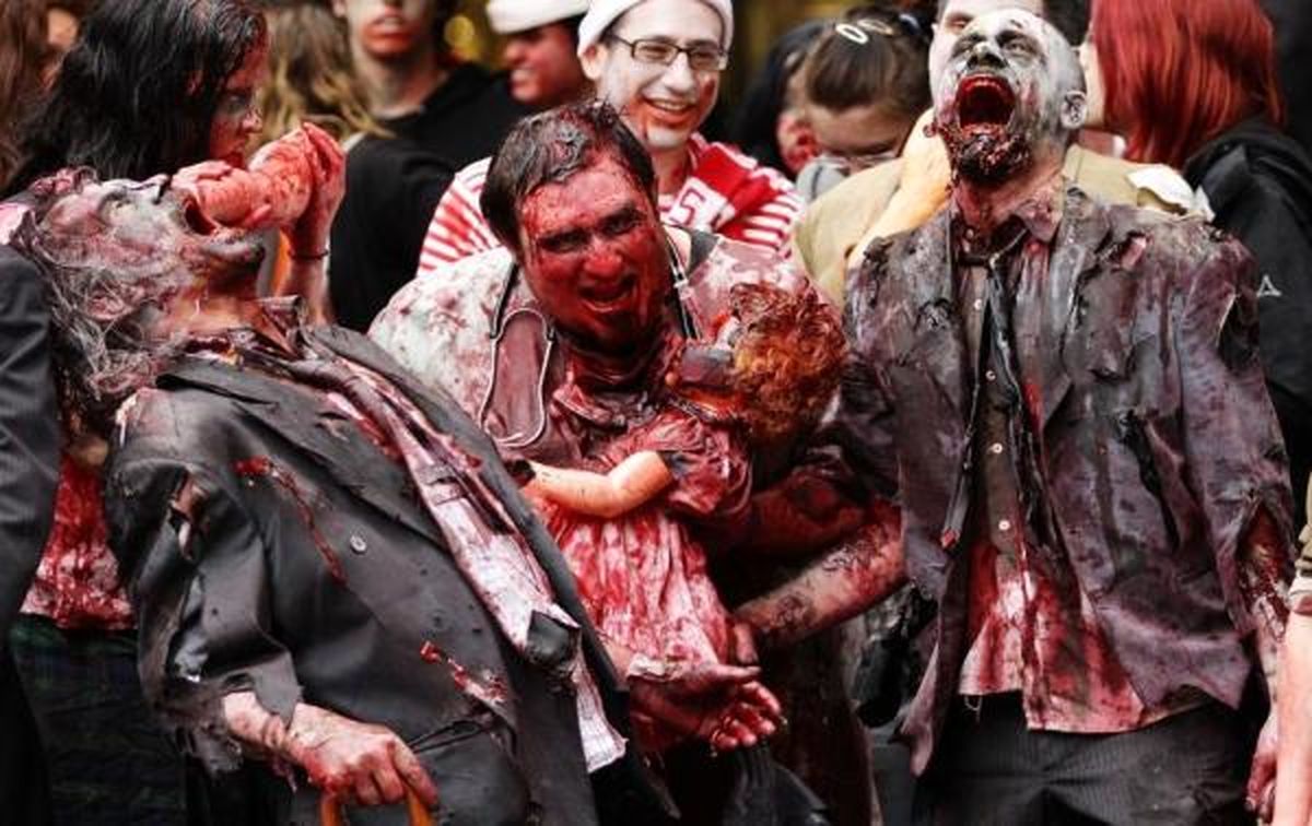 جسدهای زنده شده‌ در خیابان+ عکس