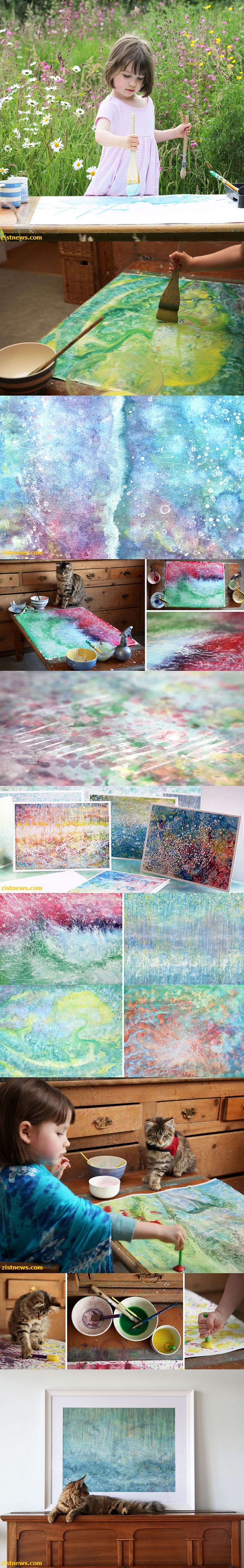 هنرمندی کودک مبتلا به اوتیسم/تصاویر