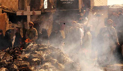 اکران فیلم سقوط داعش در تالار دمشق +تصاویر