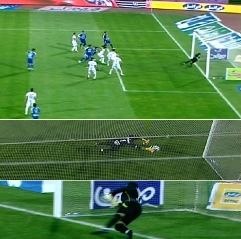 صحنه مشکوک و جنجالی دیدار استقلال-پدیده +عکس