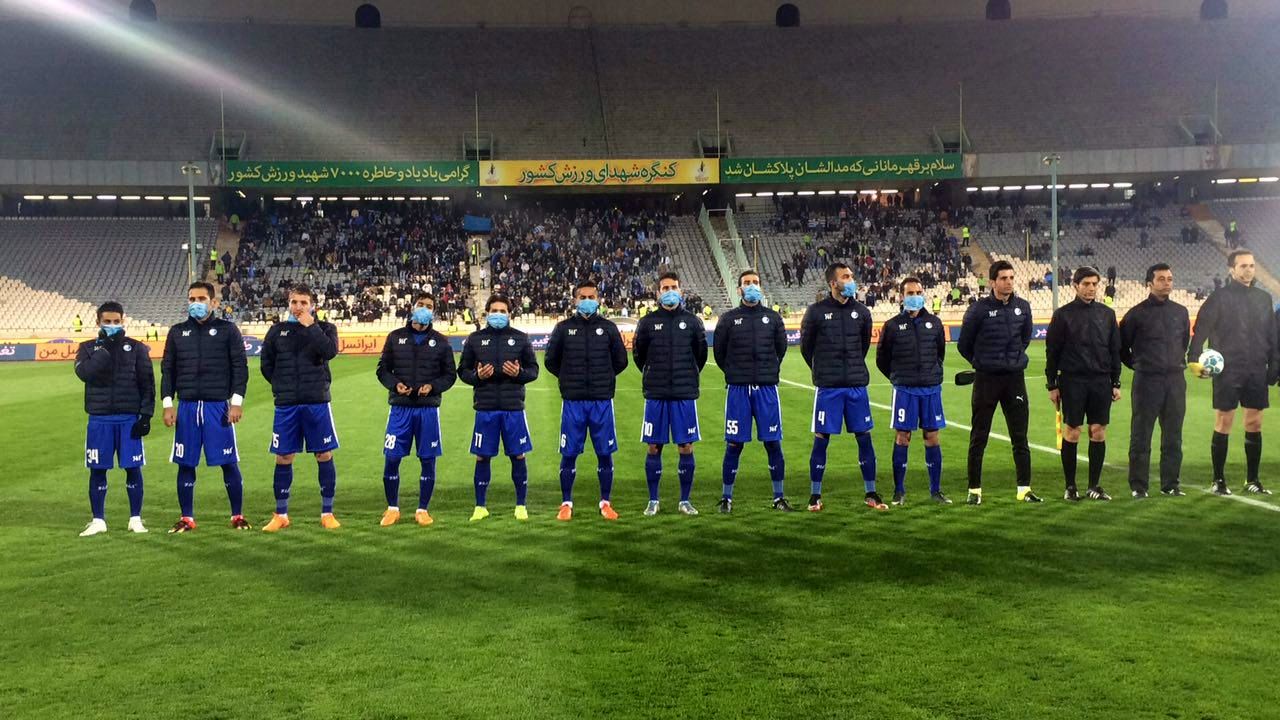 عکس تیمی استقلال با ماسک