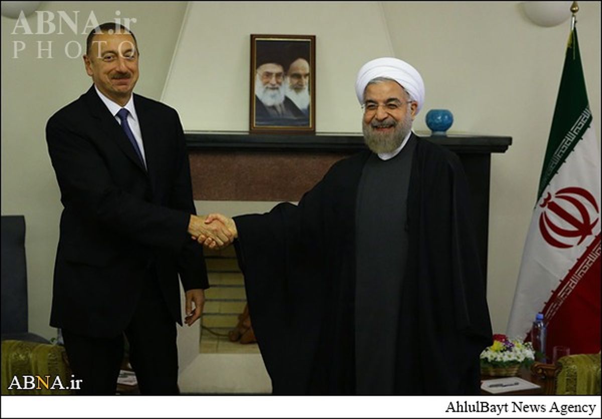 دیدار روحانی با الهام علی‌اف /تصاویر