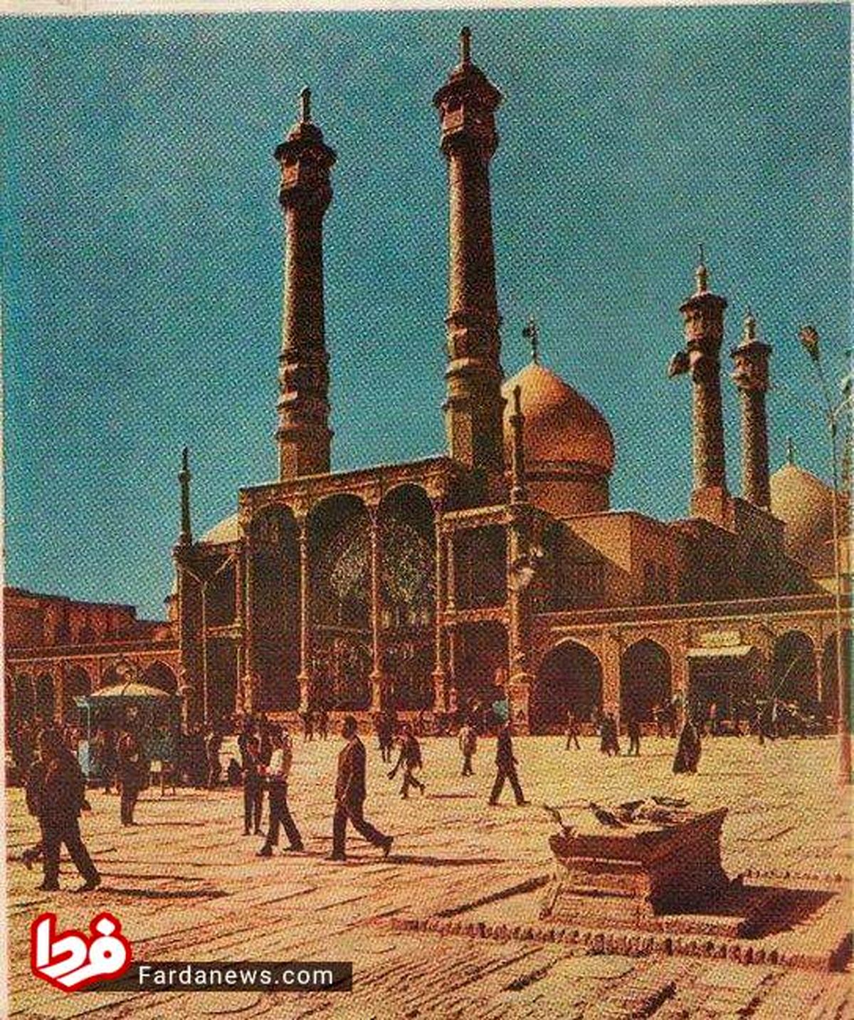عکس: نمای قدیمی از صحن حضرت معصومه (س)
