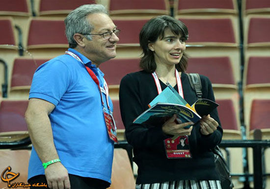 ولاسکو وهمسرش‎تماشاگر ویژه‎‎ایران/عکس